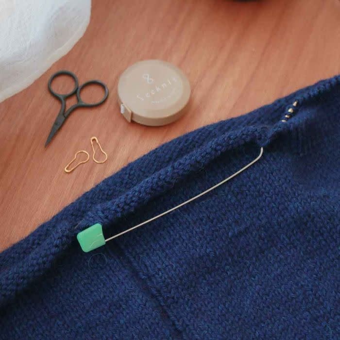 Seeknit Seeknit Stekenhouder lang blauw