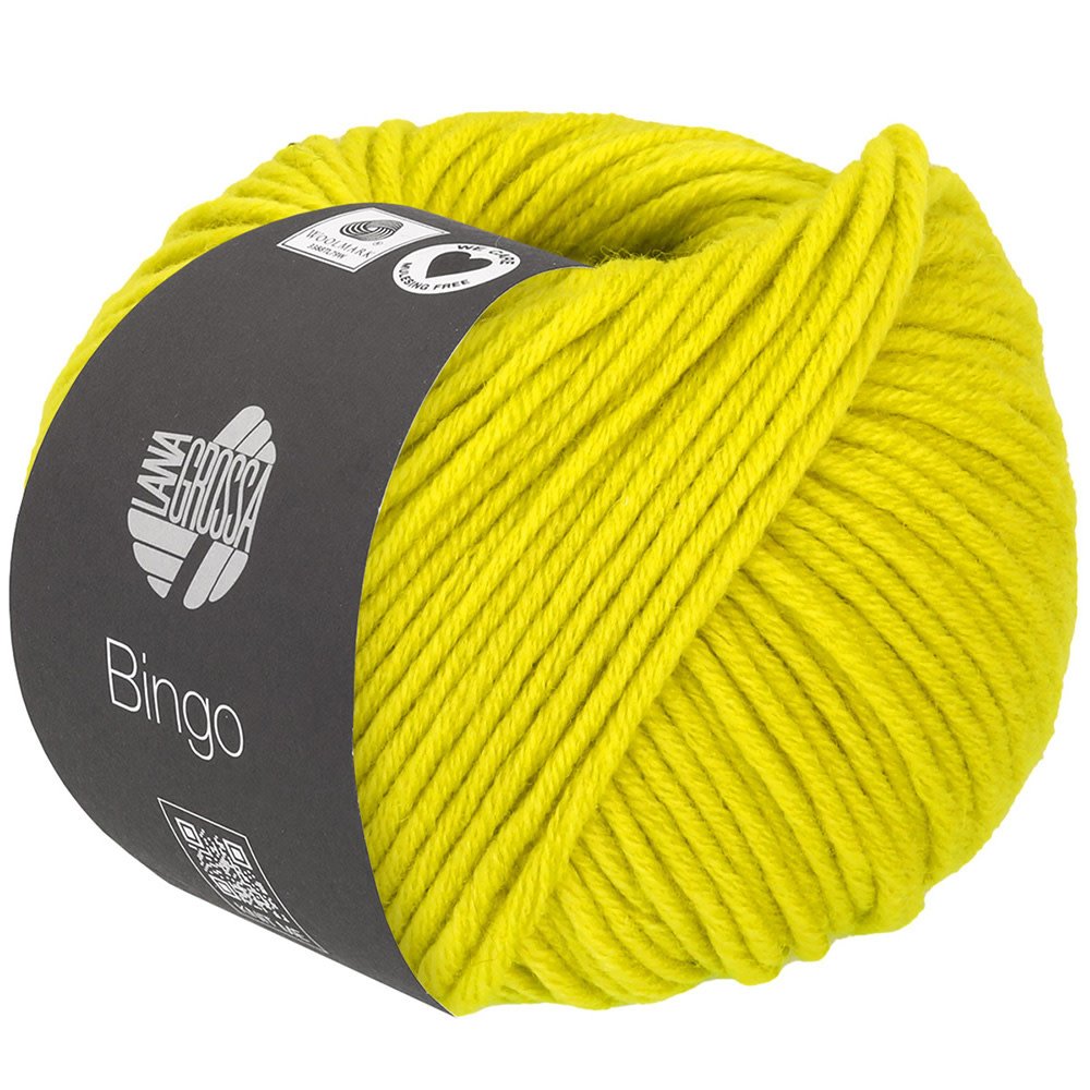 Lana Grossa Bingo Uni/Mélange - Lana Grossa - 765-geelgroen -50%