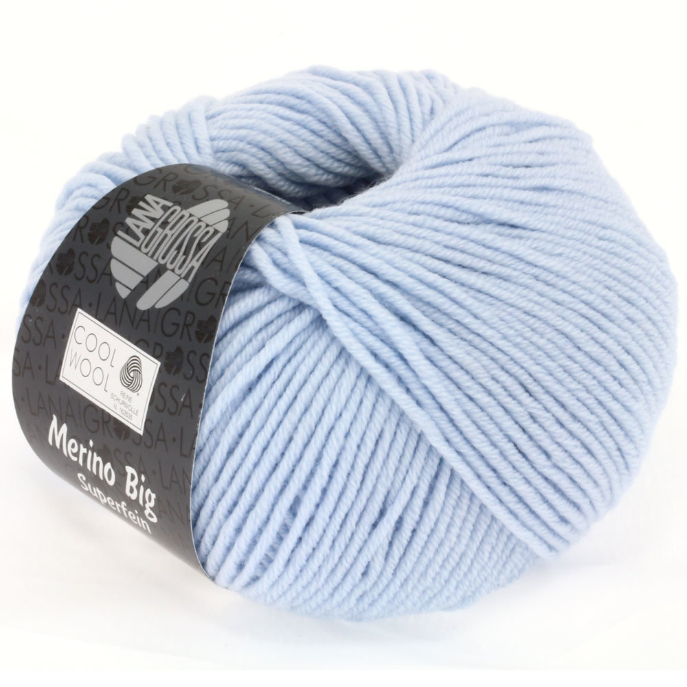 Lana Grossa Cool Wool Big -0604 lichtblauw-25%