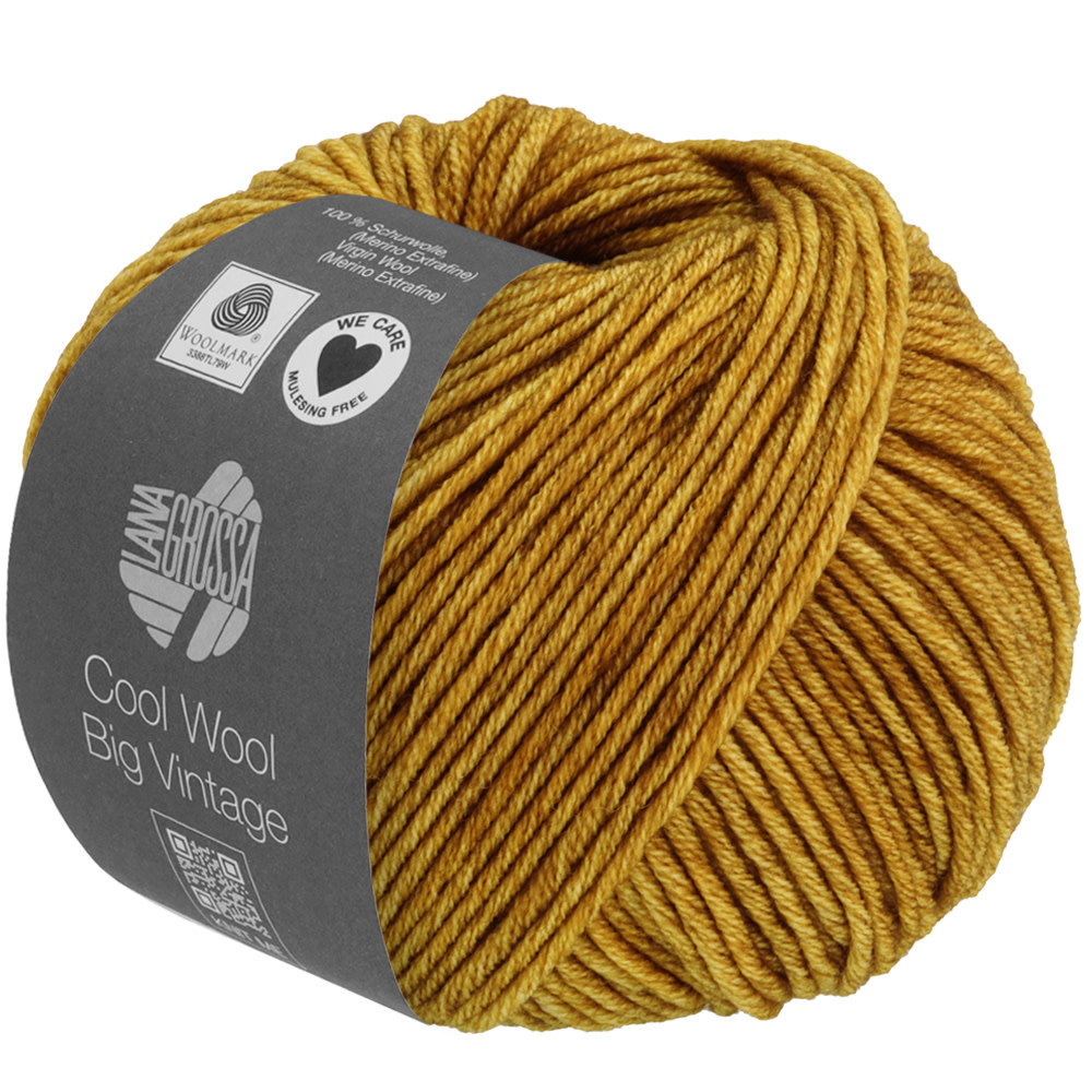Lana Grossa Cool Wool Big Vintage -7162 mosterd-25%