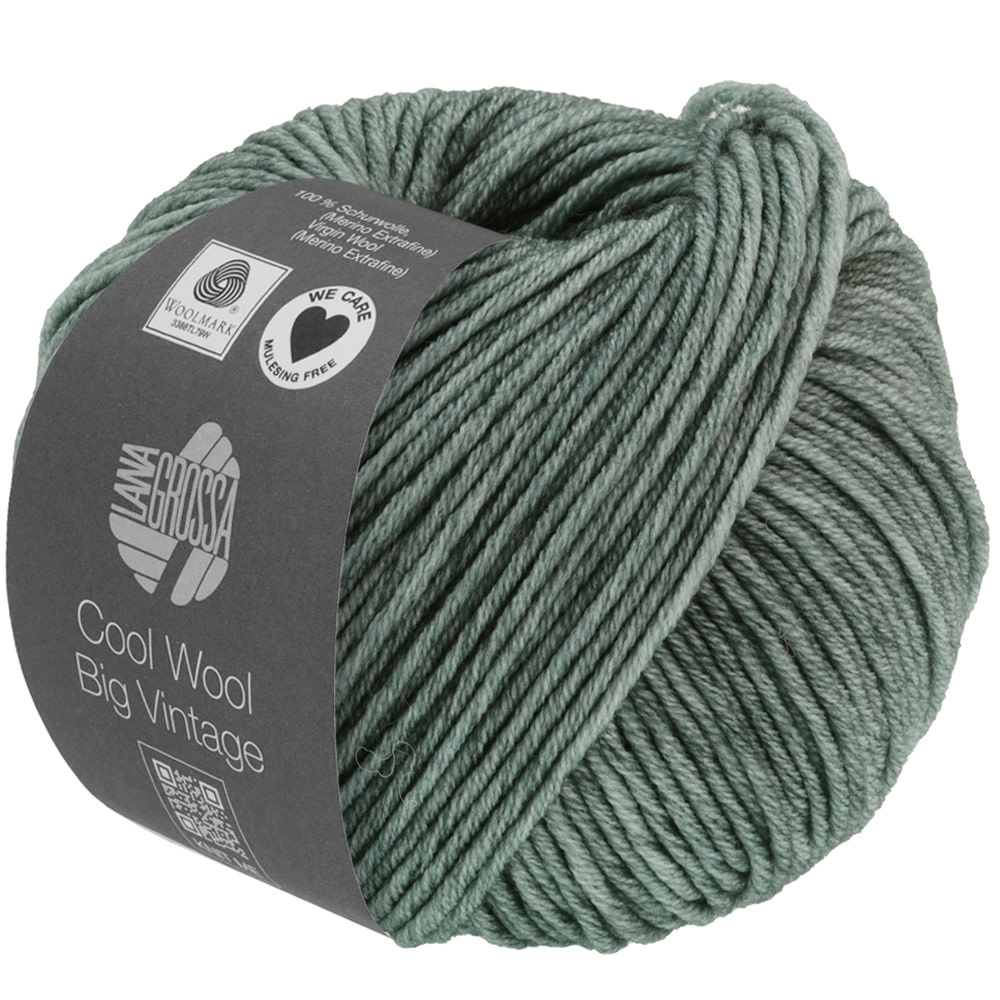 Lana Grossa Cool Wool Big Vintage -7168 groengrijs