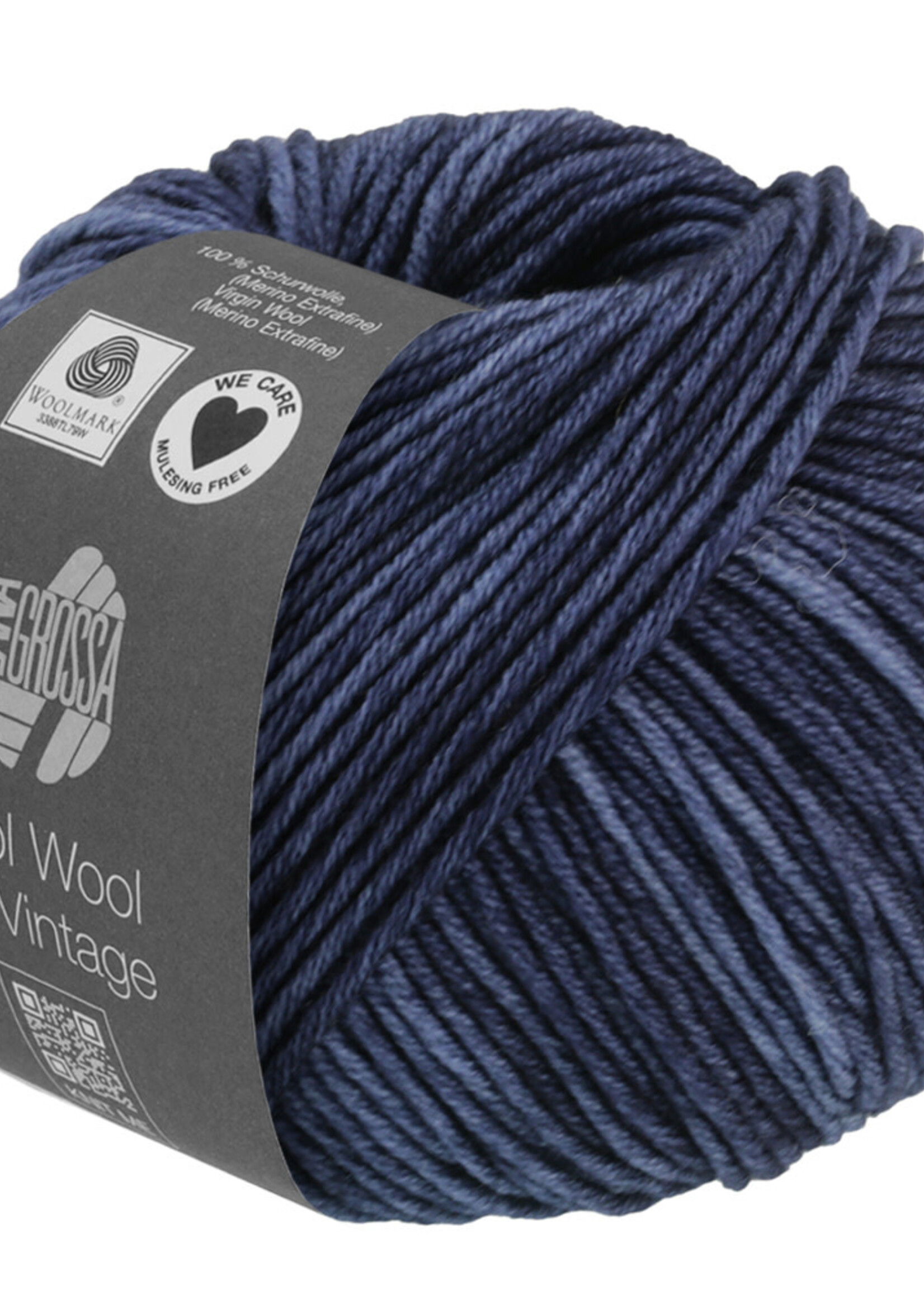 Lana Grossa Cool Wool Big Vintage - Lana Grossa 7166-donker blauw