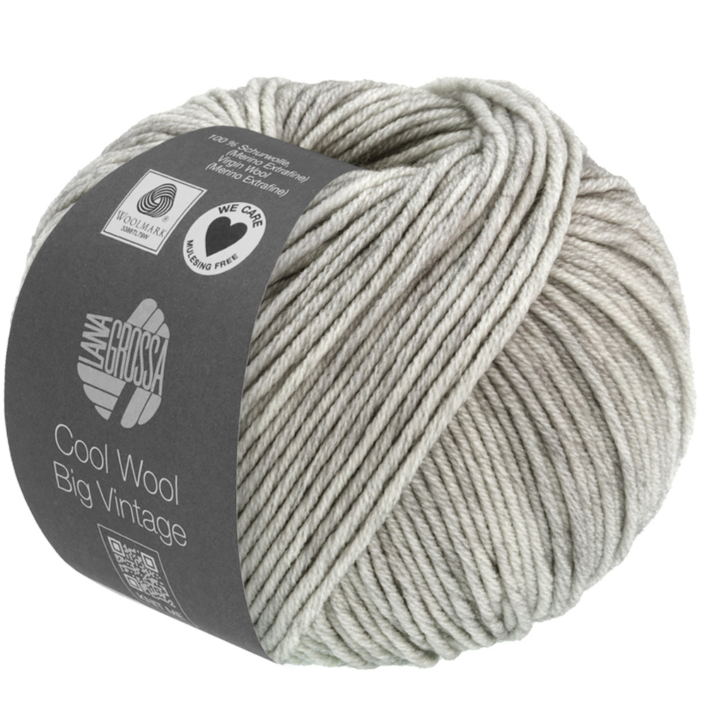 Lana Grossa Cool Wool Big Vintage -7169 lichtgrijs