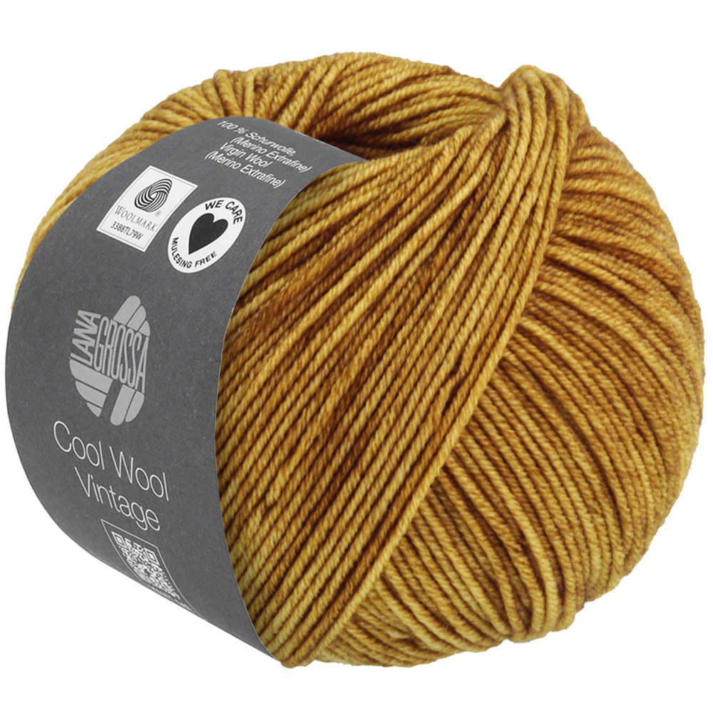 Lana Grossa Cool Wool Vintage -7362 mosterd