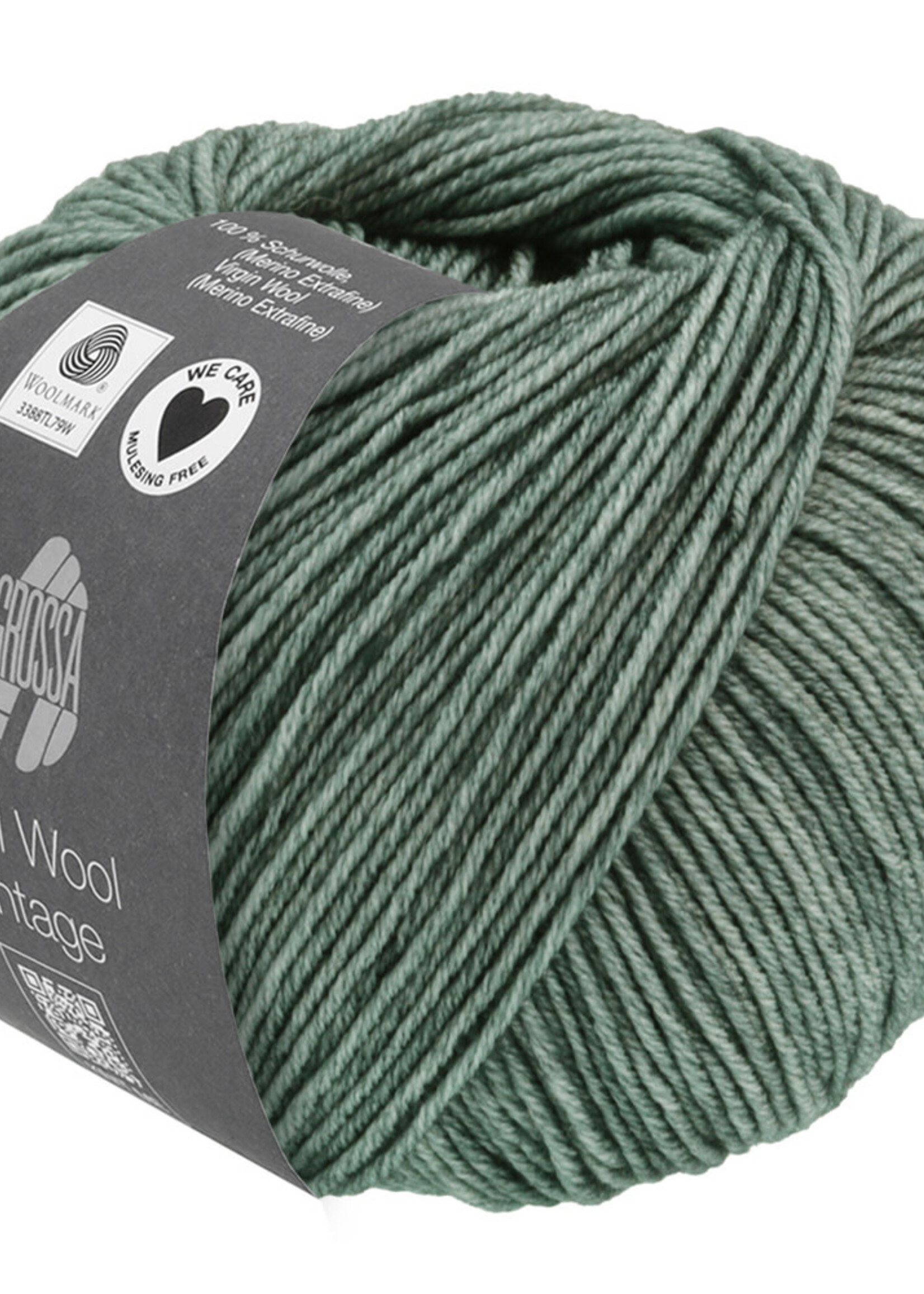 Lana Grossa Cool Wool Vintage - Lana Grossa 7368-groengrijs