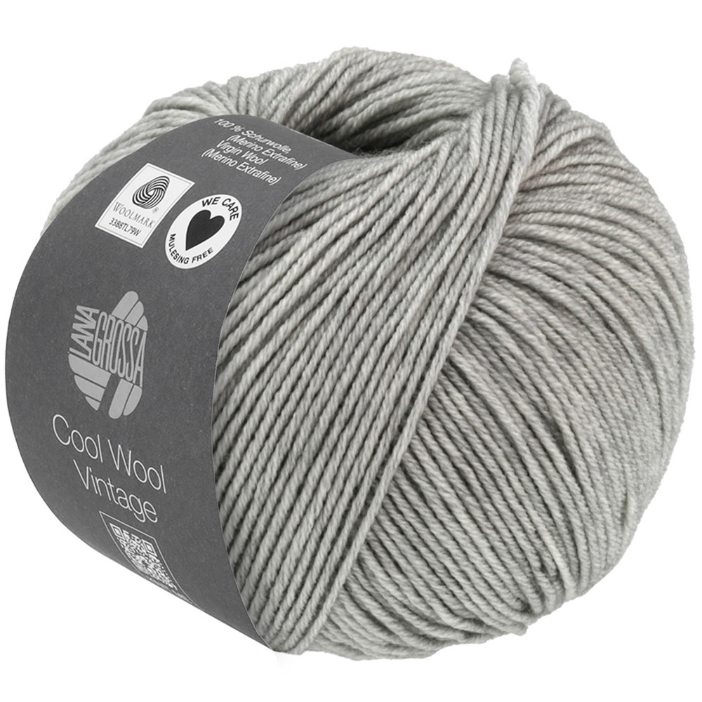 Lana Grossa Cool Wool Vintage -7369 licht grijs