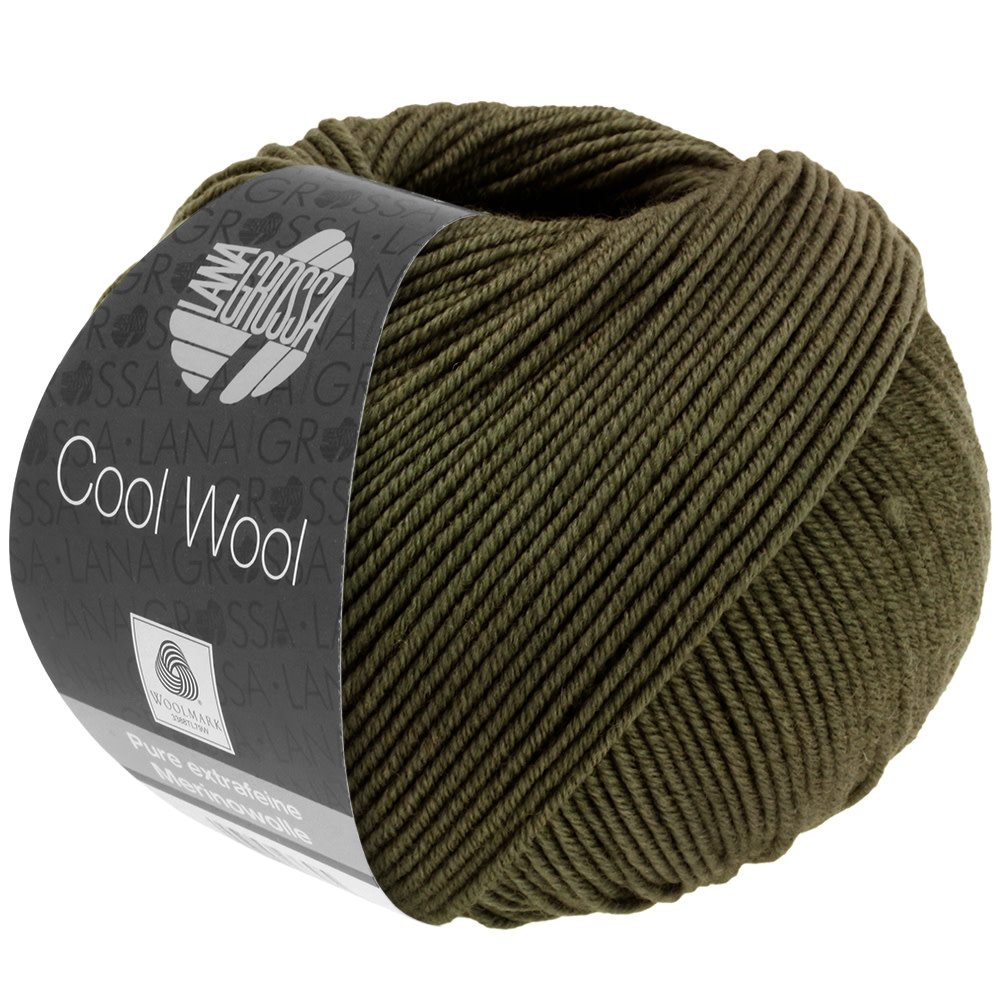 Lana Grossa Cool Wool -2091 olijf-25%