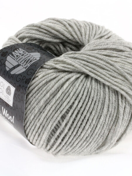 Lana Grossa Cool Wool -0443 bleekgrijs gemêleerd