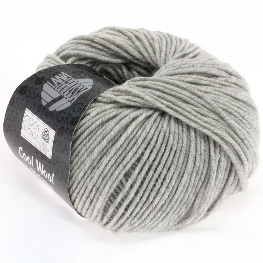 Lana Grossa Cool Wool -0443 bleekgrijs gemêleerd