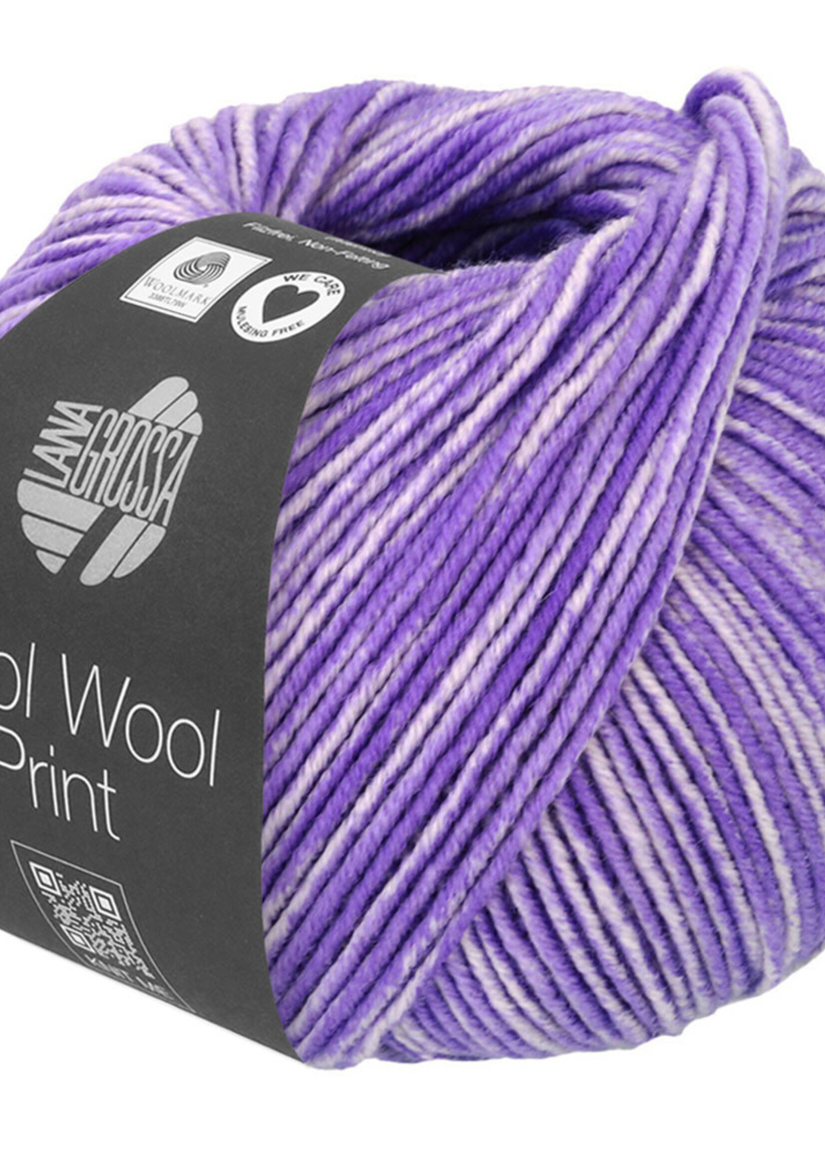 Lana Grossa Cool Wool Neon Print - Lana Grossa 6524-neon paars/zachtpaars