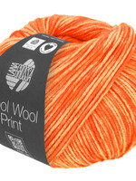 Lana Grossa Cool Wool Neon Print - Lana Grossa 6526-neon oranje/zachtoranje