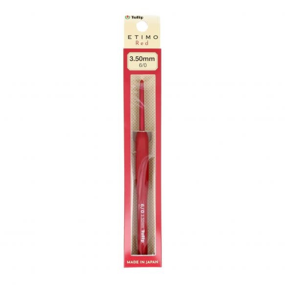 Tulip Etimo Red haaknaalden softgrip 3.50mm