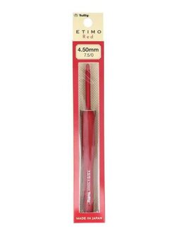 Tulip Etimo Red haaknaalden softgrip 4.5mm