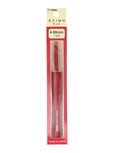 Tulip Etimo Red haaknaalden softgrip 4.5mm