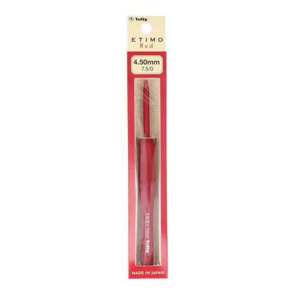 Tulip Etimo Red haaknaalden softgrip 4.5mm