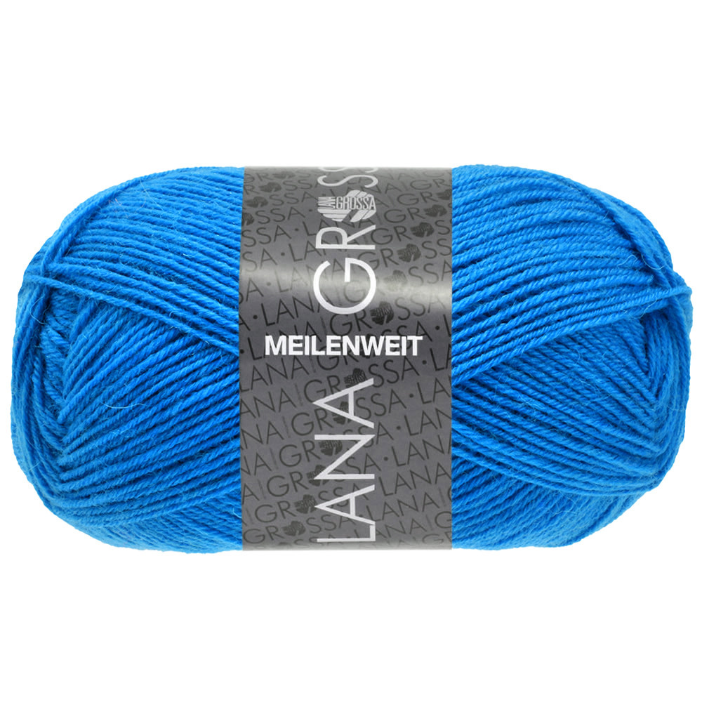 Lana Grossa Meilenweit 50 - Lana Grossa -1395 neon blauw