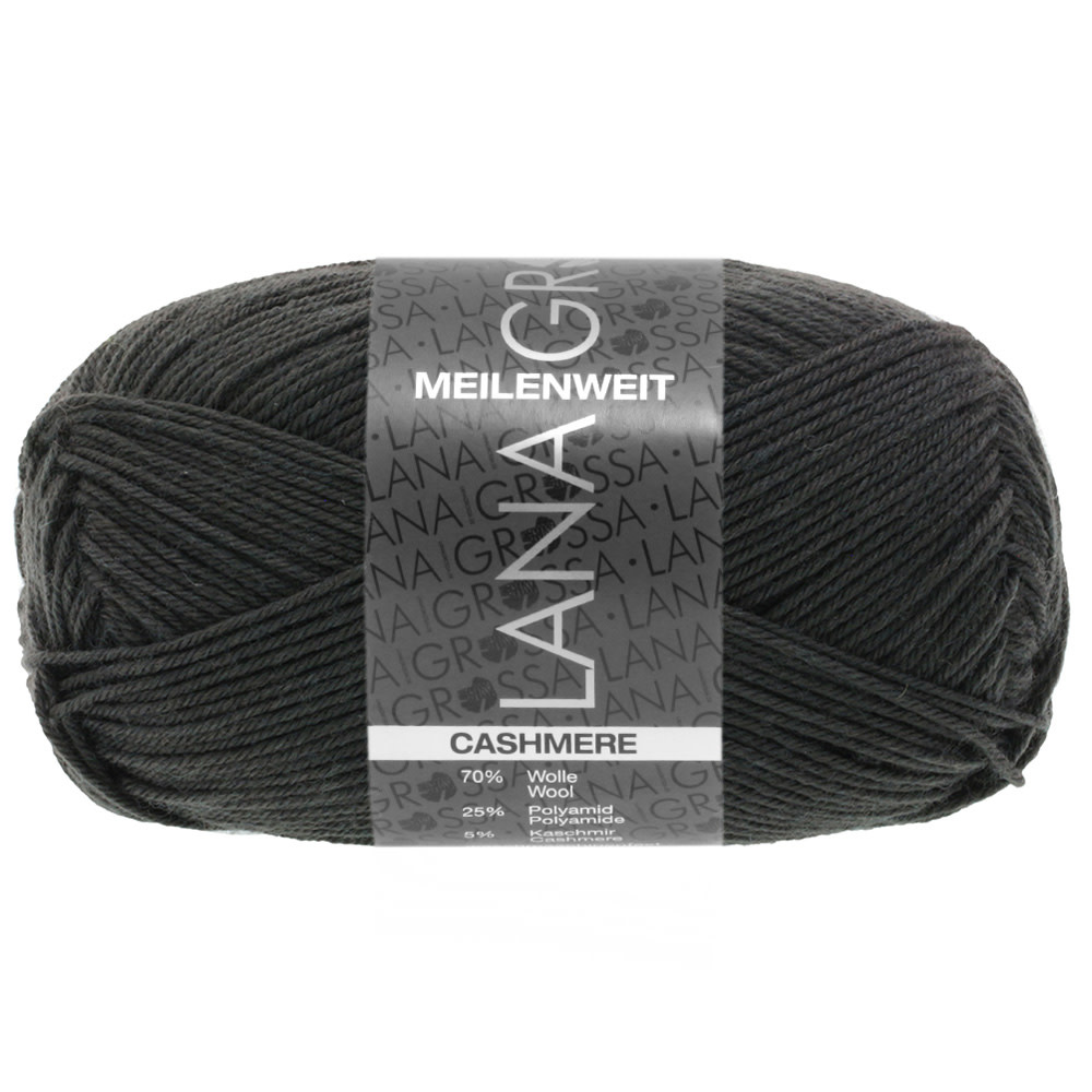 Lana Grossa Meilenweit 50g Cashmere - Lana Grossa -055 antraciet