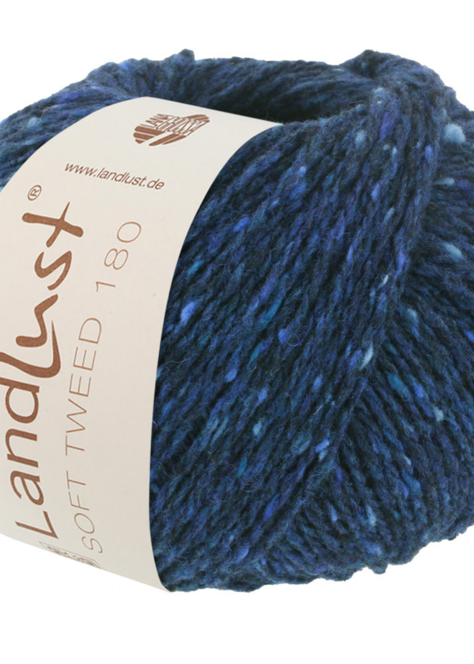 Lana Grossa Landlust Soft Tweed 180 - Lana Grossa -114 donker blauw gemêleerd