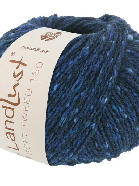 Lana Grossa Landlust Soft Tweed 180 - Lana Grossa -114 donker blauw gemêleerd 3stuks
