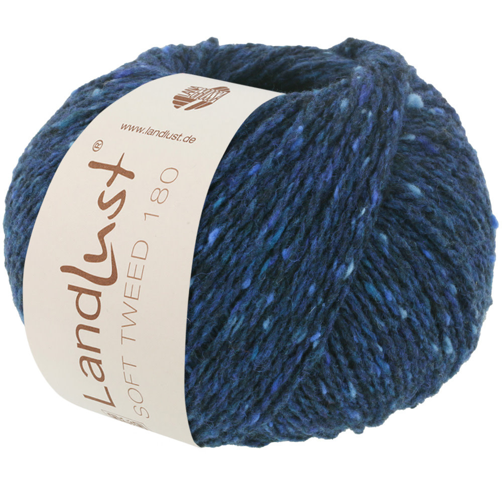 Lana Grossa Landlust Soft Tweed 180 - Lana Grossa -114 donker blauw gemêleerd