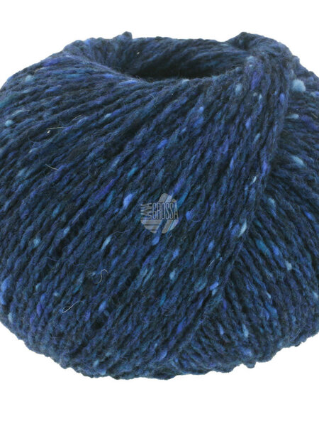 Lana Grossa Country Tweed Fine - Lana Grossa -114 donkerblauw gemêleerd -50%