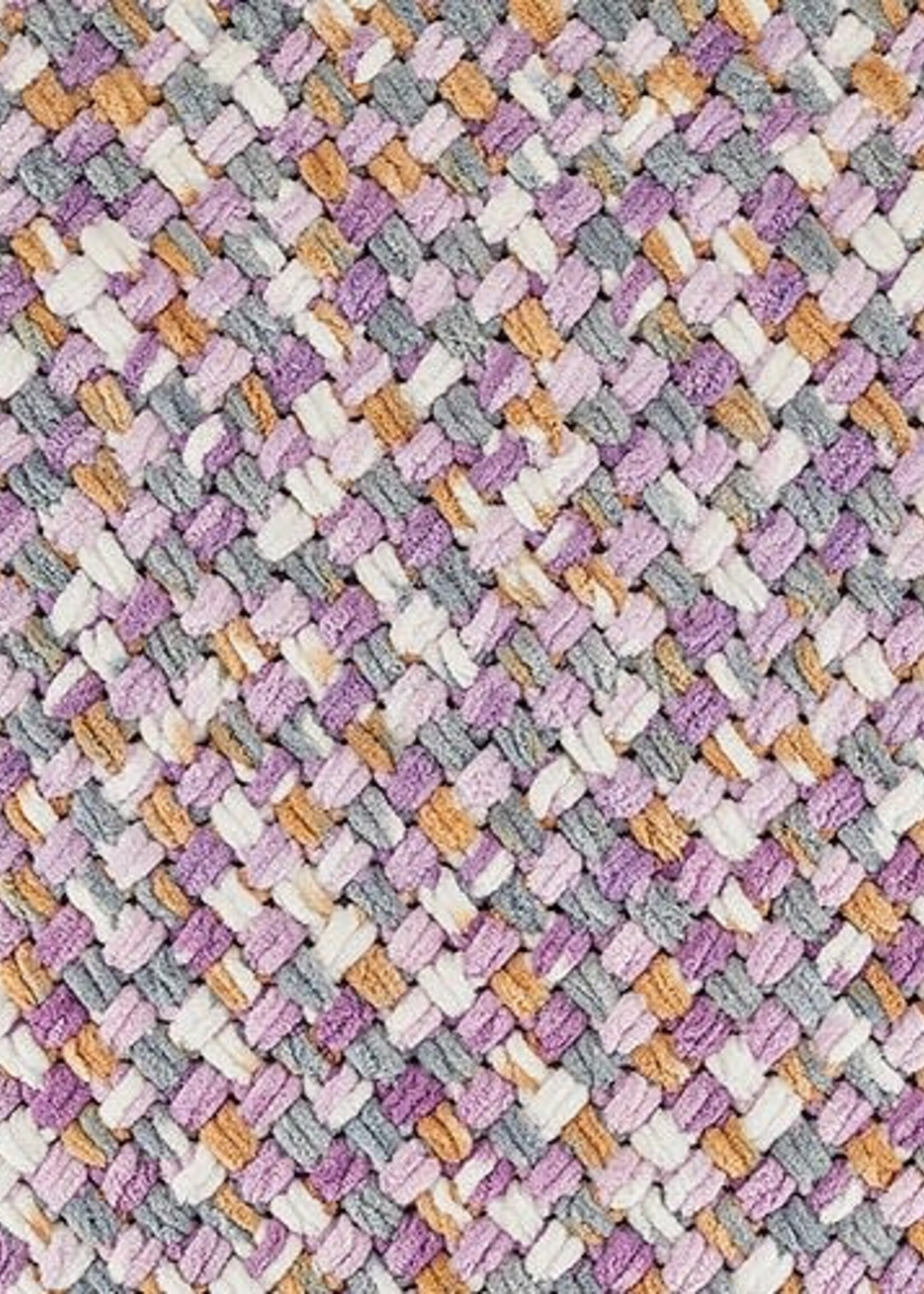 Puffy Color - Alize - 6522 Dark and Light Lilac, white, grey, tan