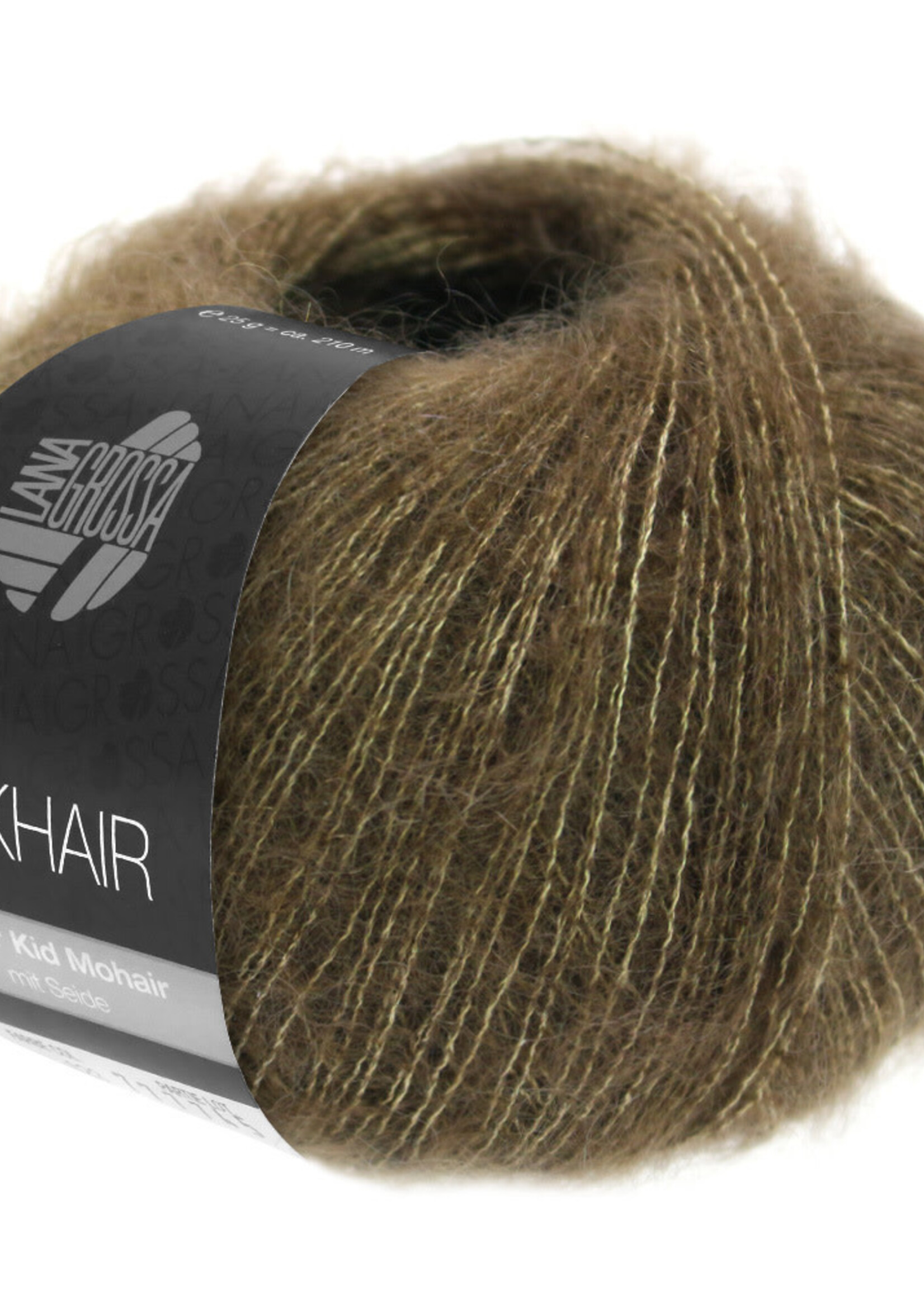 Lana Grossa Silkhair -165 olijfbruin