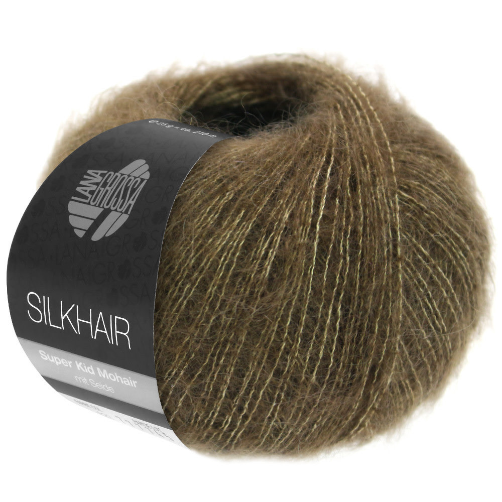 Lana Grossa Silkhair -165 olijfbruin