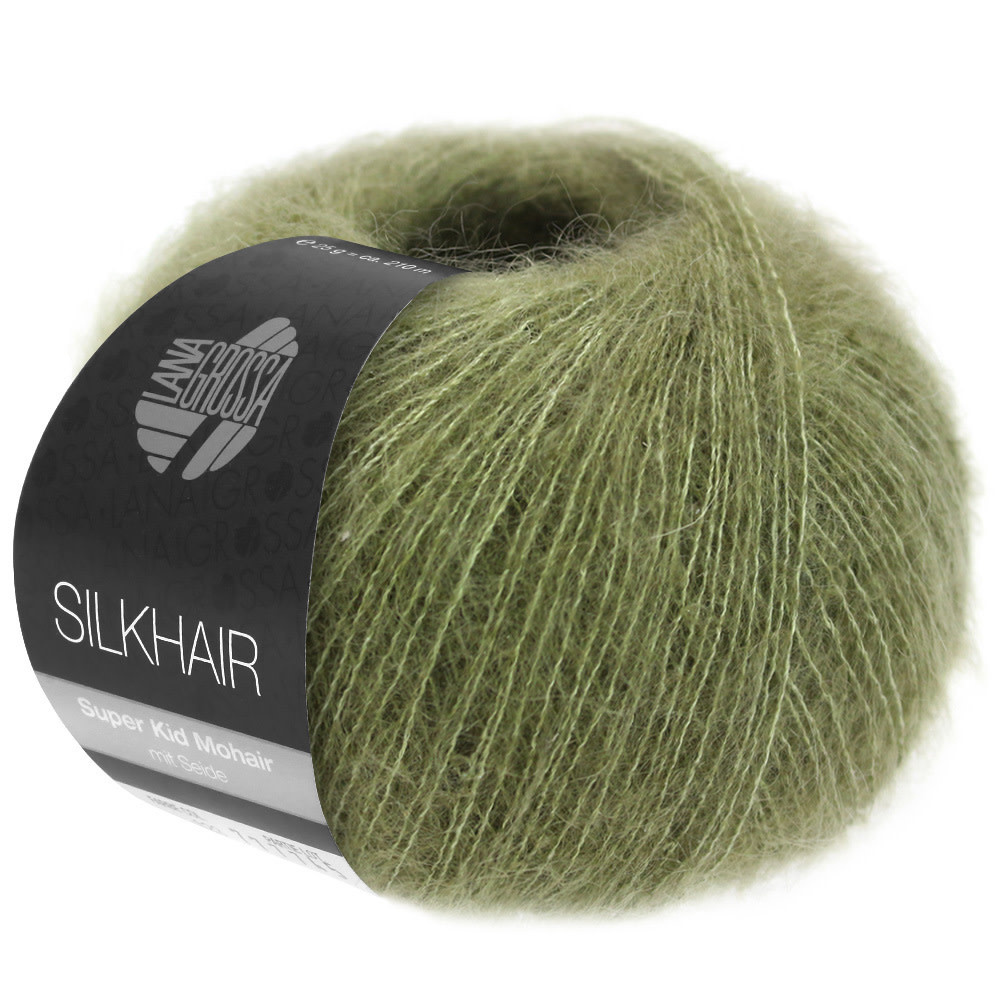 Lana Grossa Silkhair -166 olijf