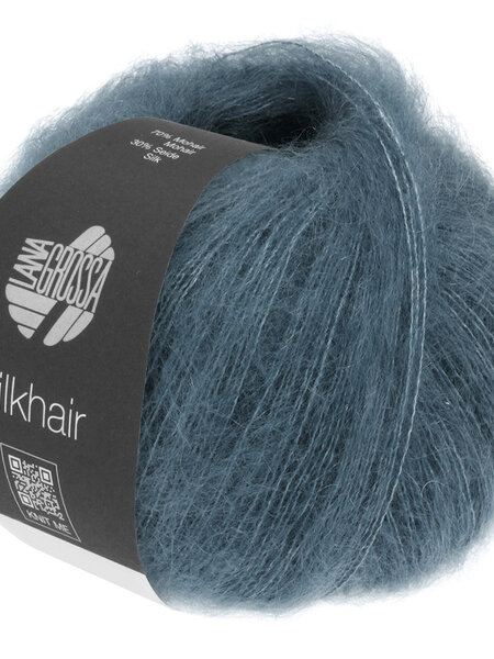 Lana Grossa Silkhair - Lana Grossa -202 grijs petrol