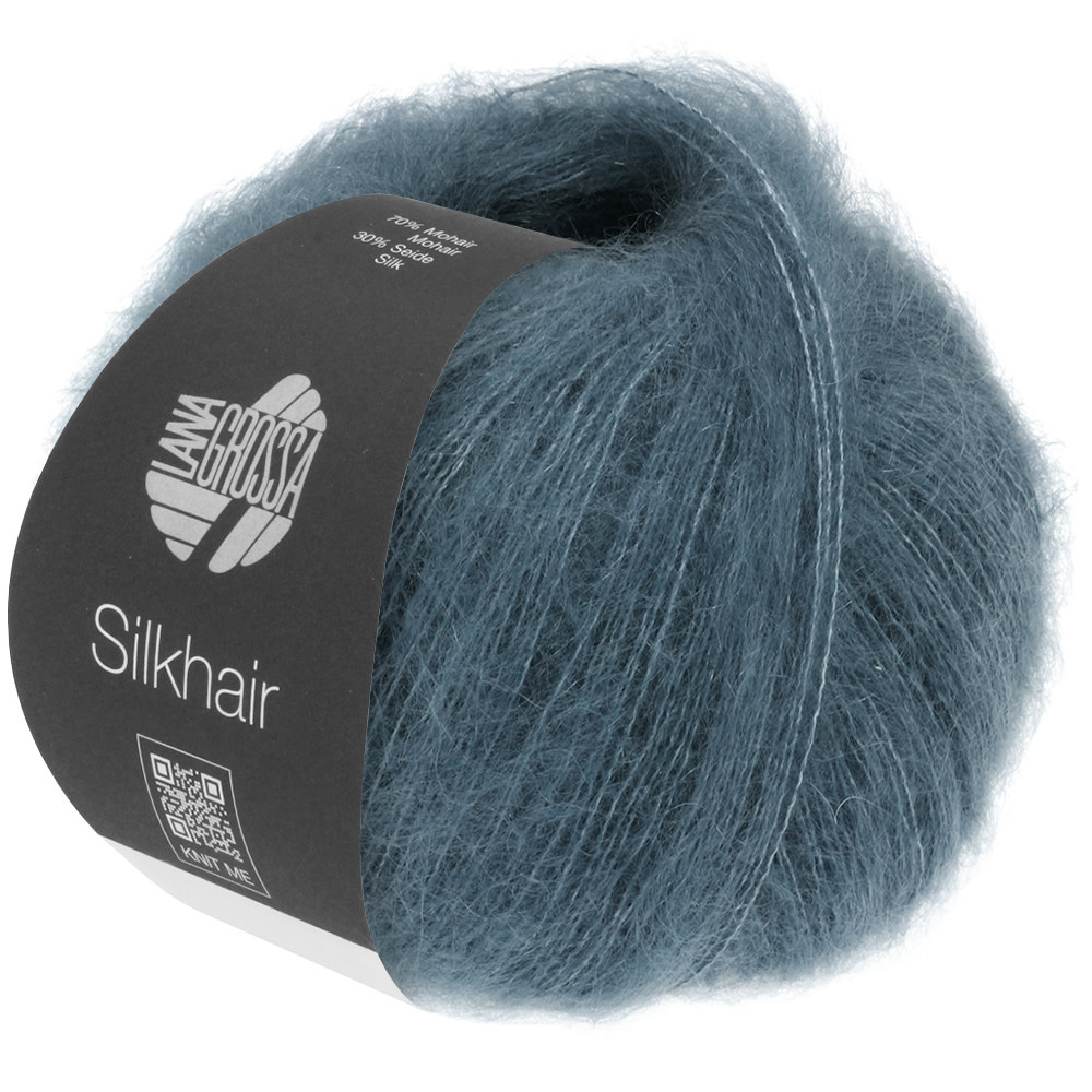 Lana Grossa Silkhair - Lana Grossa -202 grijs petrol