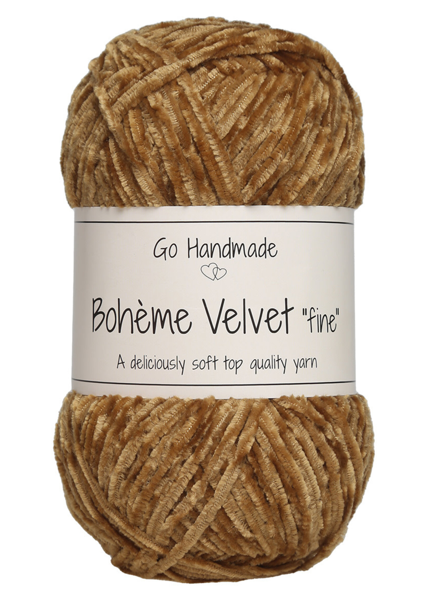 GoHandmade Bohème Velvet "fine" -vintage curry