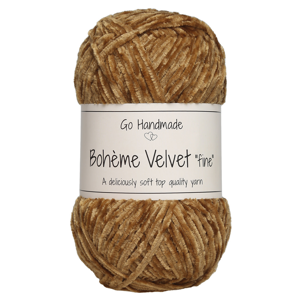 GoHandmade Bohème Velvet "fine" -vintage curry