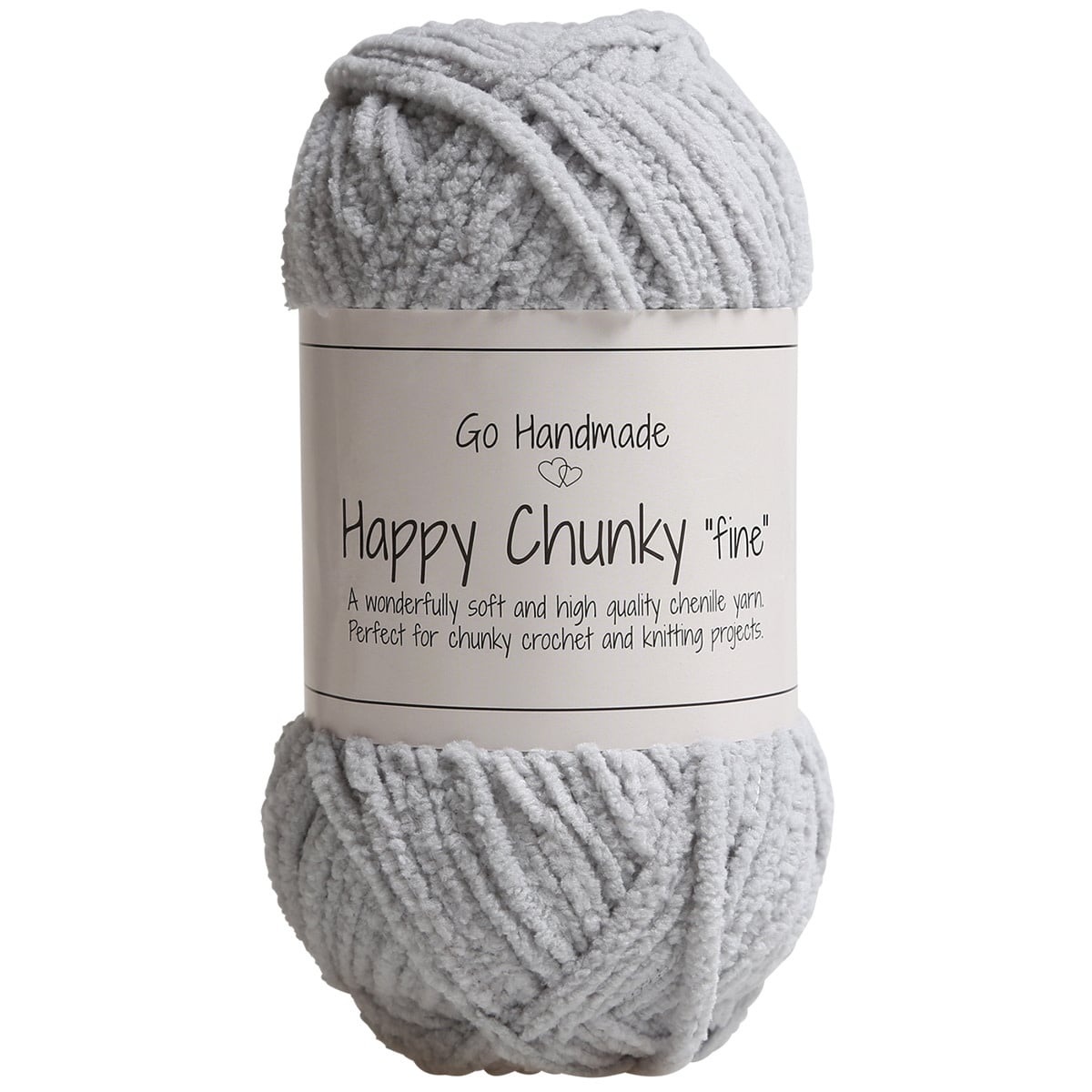 GoHandmade Happy Chunky "fine" light grey