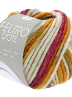 Lana Grossa Feltro Dots - 1227 grijsroze/bordeau/taube/oker