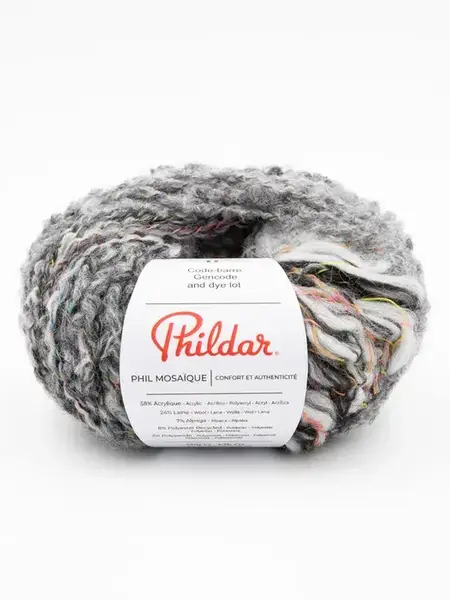 Phildar Phil Mosaique -1462 gris chine
