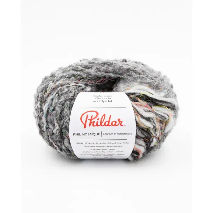 Phildar Phil Mosaique -1462 gris chine