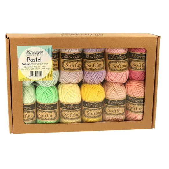 Scheepjes Scheepjes Softfun colour pack 12x20g - Pastel