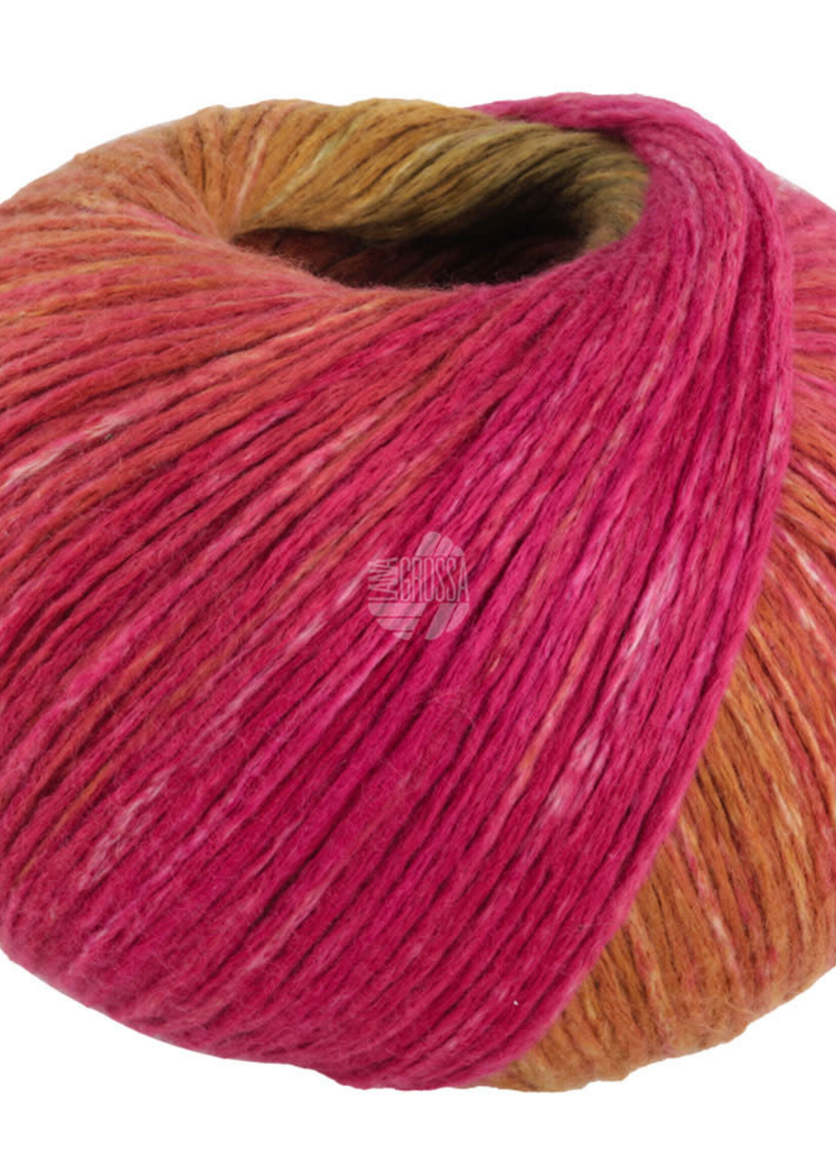 Lana Grossa Cotonella - 05 Wijnrood/oranje/geel/donkergroen/fir/mosgroen/nougat/roest/grijsgroen -20%