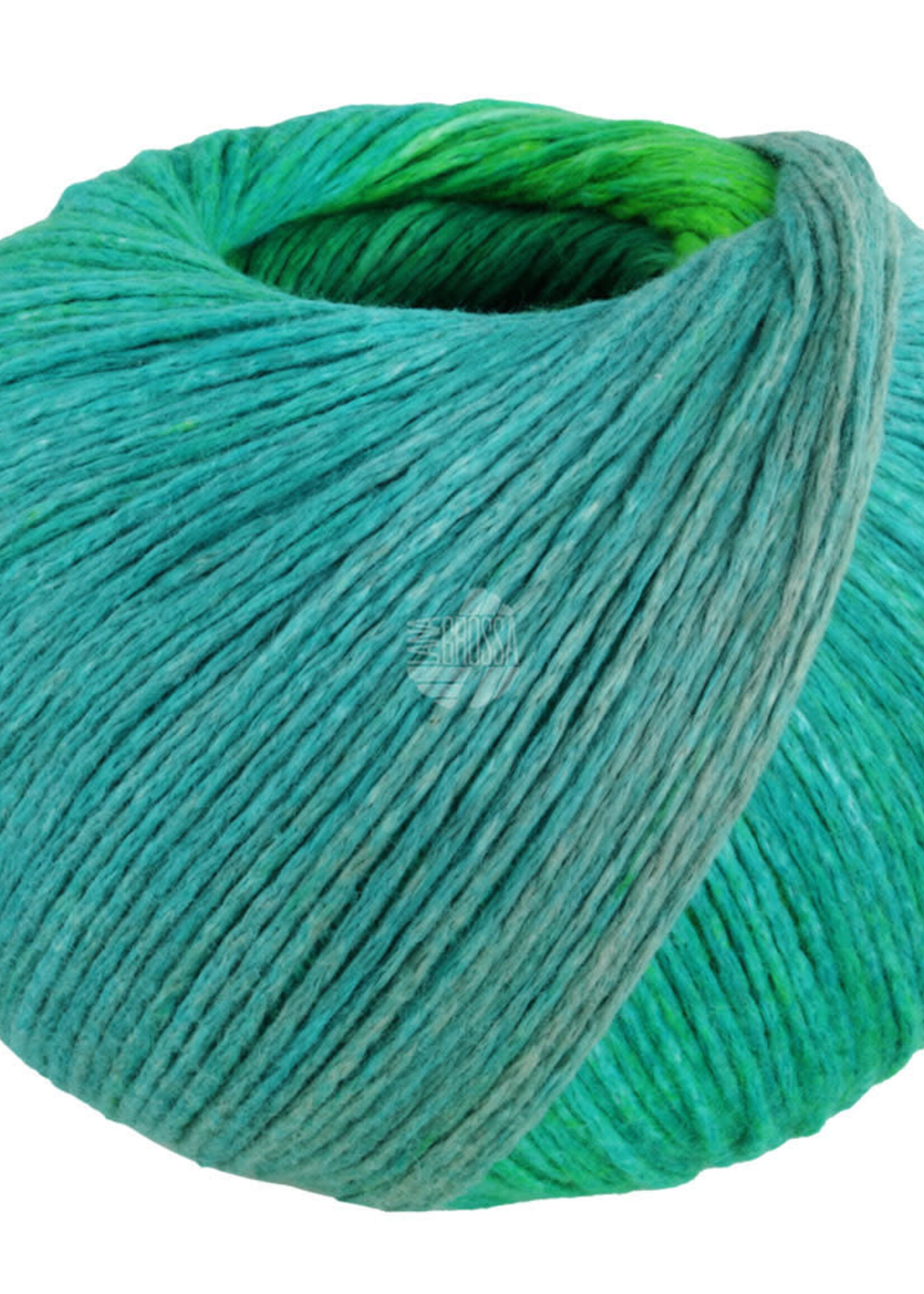 Lana Grossa Cotonella - Lana Grossa -09 Turquoise/mintgrijs/maigroen/curry/oker/gras/turquoise/lichtgroen