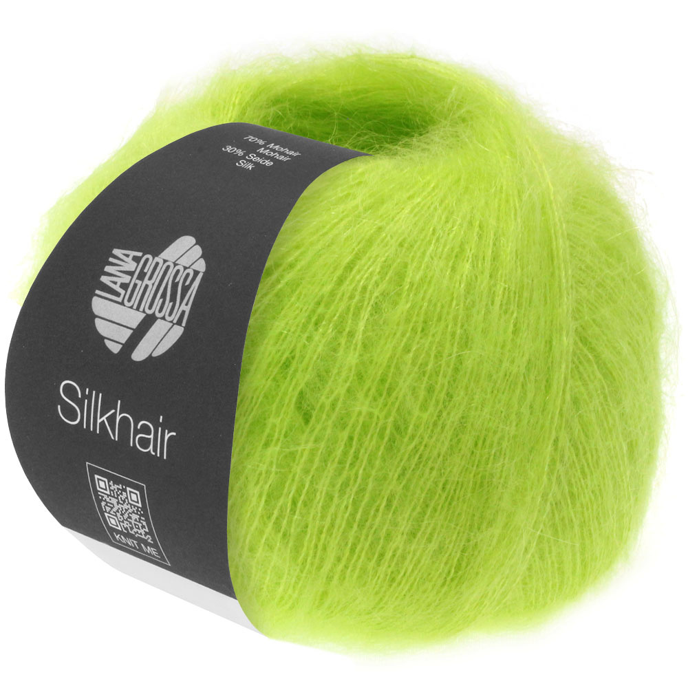 Lana Grossa Silkhair -157 signaalgroen