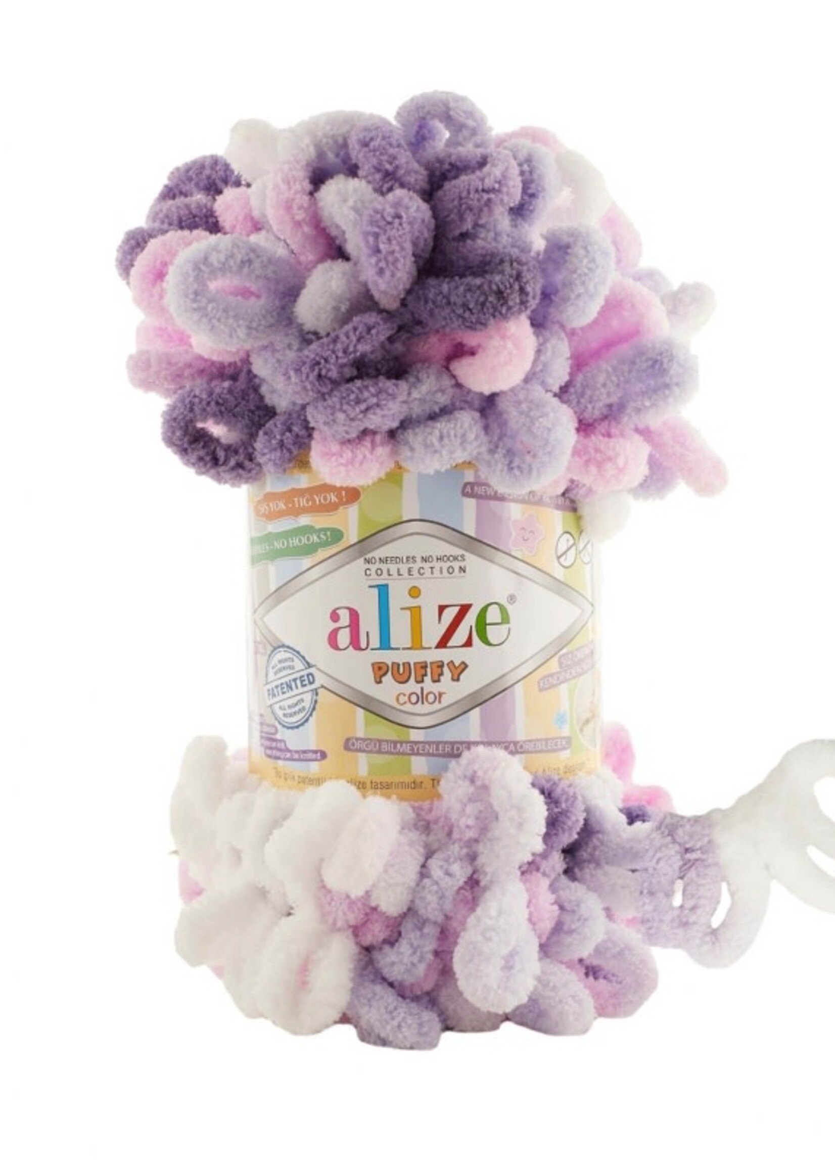 Puffy Colour - Alize - 6305 - White Pink Purple