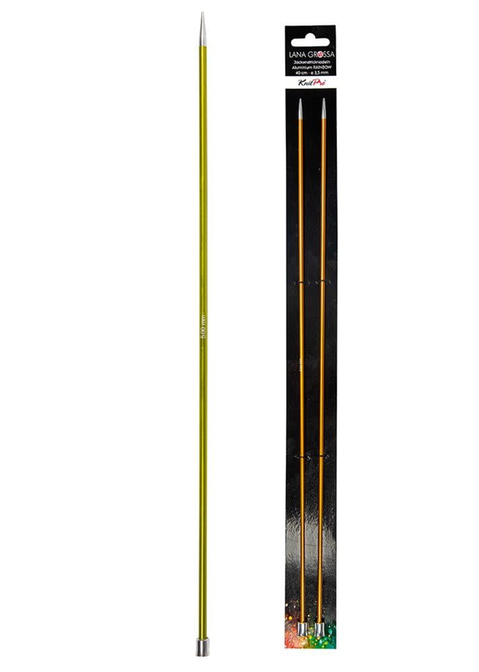 KnitPro Breinaalden Met Knop (KnitPro Rainbow) 40cm 10.00mm