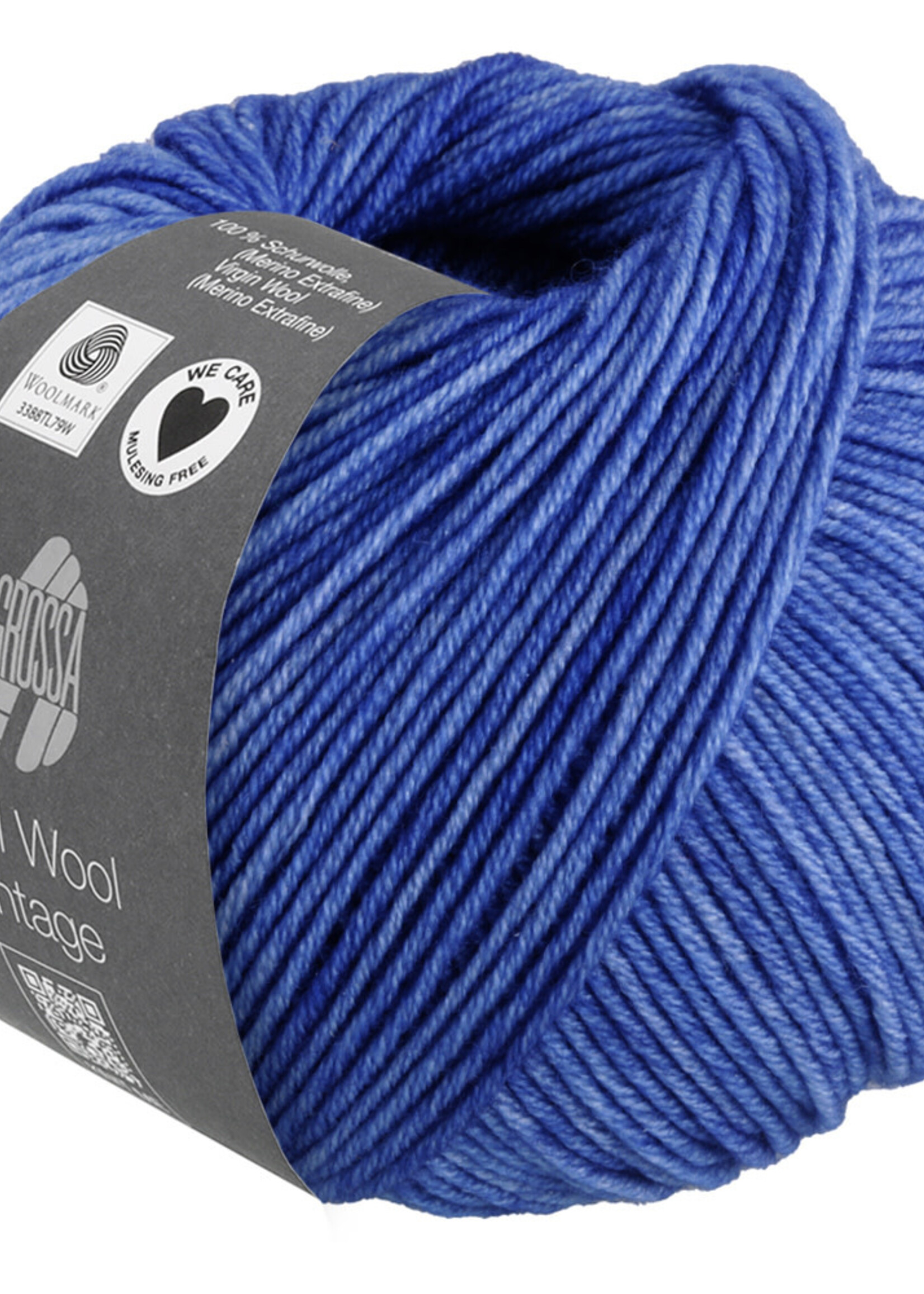 Lana Grossa Cool Wool Vintage - Lana Grossa 7373 blauw