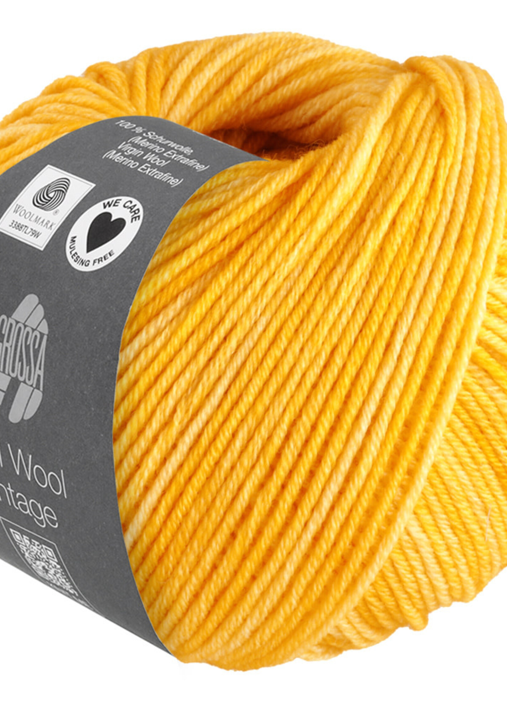 Lana Grossa Cool Wool Vintage -7376 geel-25%