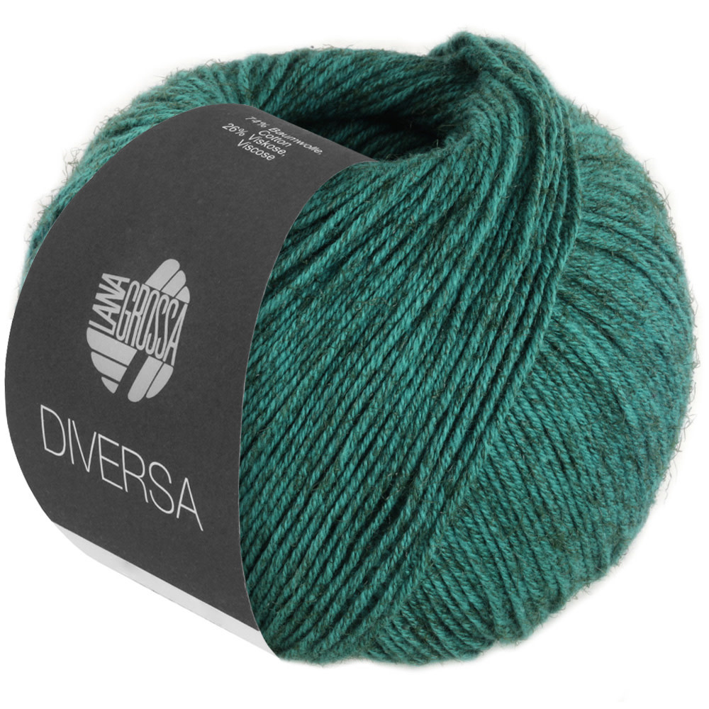 Lana Grossa Diversa - Lana Grossa 18-opaalgroen50%