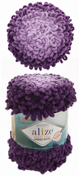 Puffy Fine  Ombre Batik - Alize - 7277 lila