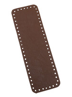 GoHandmade Lederen bodem - rechthoekig bruin 31 x 10 cm