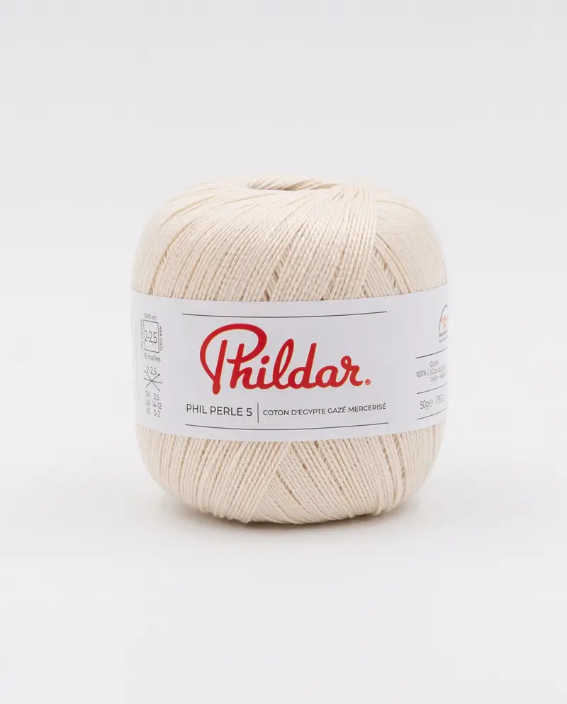 Phildar Phil Perle 5 -Phildar -Ivoire
