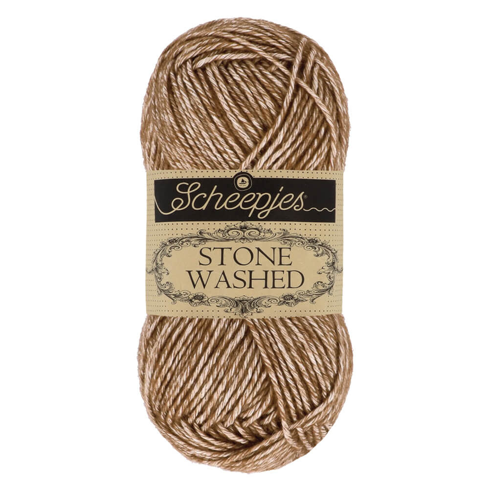 Scheepjes Stone Washed - Scheepjes -822 Brown Agate